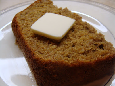 banana bread ww weight watchers points melting butter melted on sugar bananas wheat germ