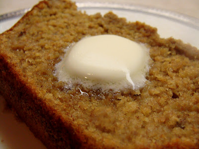 banana bread ww weight watchers points melting butter melted on sugar bananas wheat germ