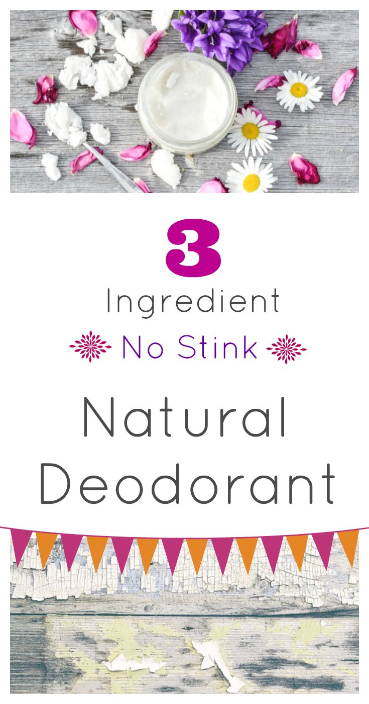 3 Ingredient No Stink Natural Deodorant from sugar bananas