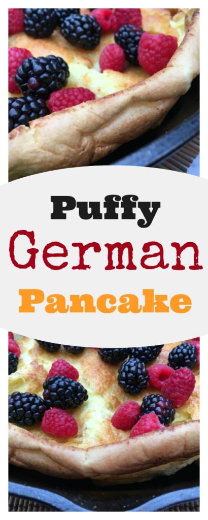 Puffy German Pancake on www.sugarbananas.com Sugar Bananas