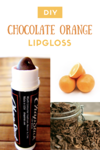 DIY Chocolate Orange Lipbalm from sugarbananas.com