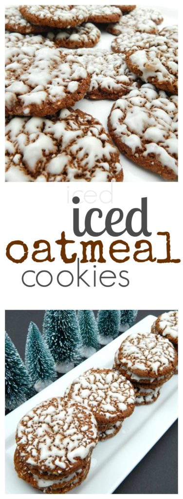 Old Fashioned Iced Oatmeal Cookies on www.sugarbananas.com