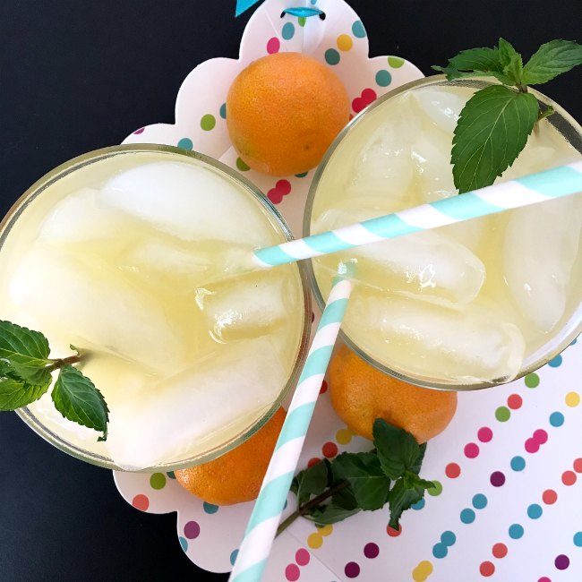 Orange Peppermint Lemonade from www.sugarbananas.com