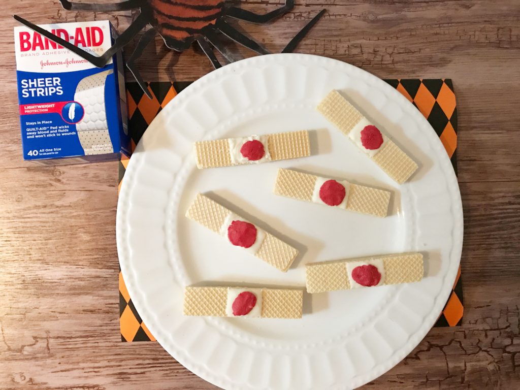 Dirty Bandaids Halloween Party Food Ideas from www.sugarbananas.com