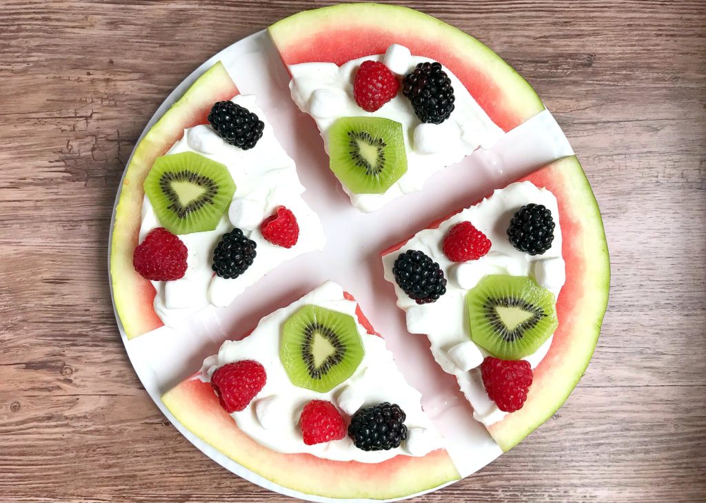 fun summer snack ideas watermelon pizza from sugar bananas