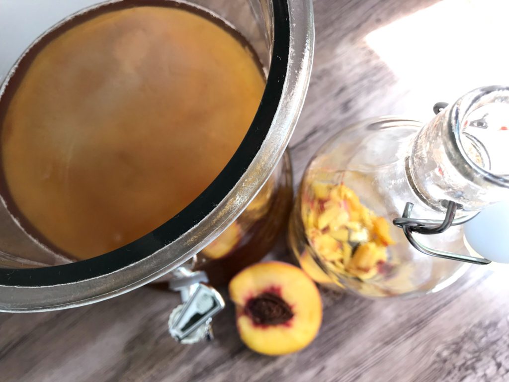 How to make kombucha sugarbananas peaches