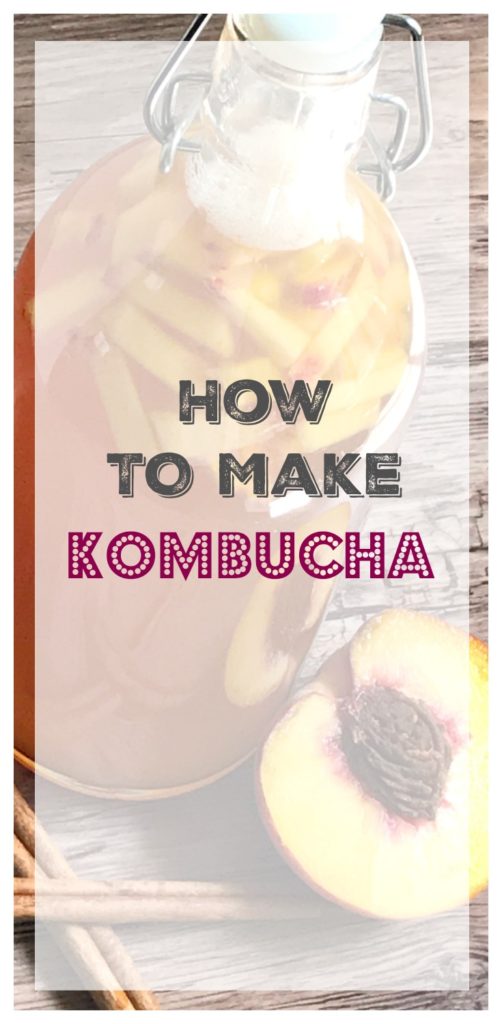 how to make kombucha from sugarbananas peach