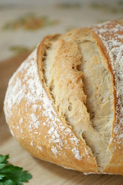 No Knead Bread from SugarBananas.com